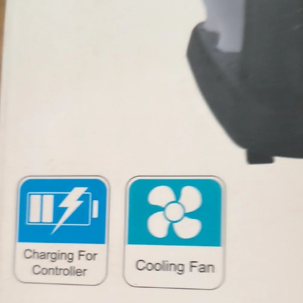 Multi-Function Charging Stand with Cooling Fan for PS5 - Black and White